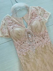 VESTIDO LARGO PALO DE ROSA